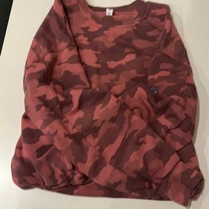 Lululemon camo pink sweatshirt